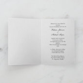 Chinesische Hochzeitsfeier Einladung (Innenseite)