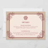 Chinesische Hochzeitskarte Save The Date (Vorderseite)