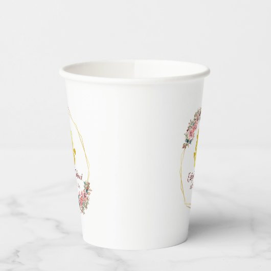 Chinesische Hochzeitskrieg-Blume Pappbecher (Links)