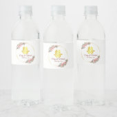 Chinesische Hochzeitskrieg-Blume Wasserflaschenetikett (Flaschen)