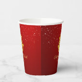 Chinesische Hochzeitssnowflake-Teezeremonie Pappbecher (Links)