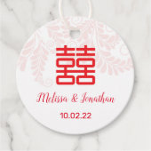 Chinesische Hochzeitssymbole Geschenkanhänger (Vorderseite)