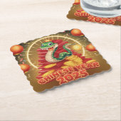 Chinesische Holzschlange Untersetzer (angewinkelt)