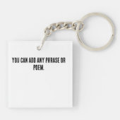 Chinesische Idiome-Über-Entschlossenheit-#001- Schlüsselanhänger (Rückseite)