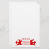 CHINESISCHE ILLUSTRATION DES BRIEFPAPIER (Vorne/Hinten)