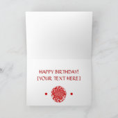 CHINESISCHE ILLUSTRATION DES FEIERTAGSKARTE (Innenseite)