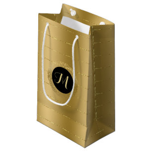 Chinesische Imitat-Goldstreifen-Monogramm Kleine Geschenktüte