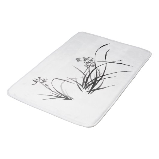 Chinesische Iris im Frühling Badematte (Schrägansicht)