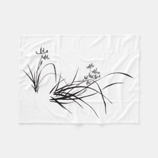 Chinesische Iris im Frühling Fleecedecke (Vorderseite (Horizontal))