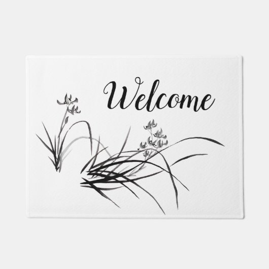 Chinesische Iris im Frühling Fußmatte (Vorderseite)