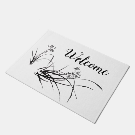 Chinesische Iris im Frühling Fußmatte (Schrägansicht)