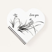 Chinesische Iris im Frühling Notizblock (Vorderseite)