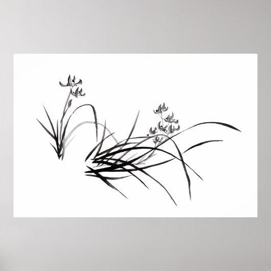 Chinesische Iris im Frühling Poster (Vorne)
