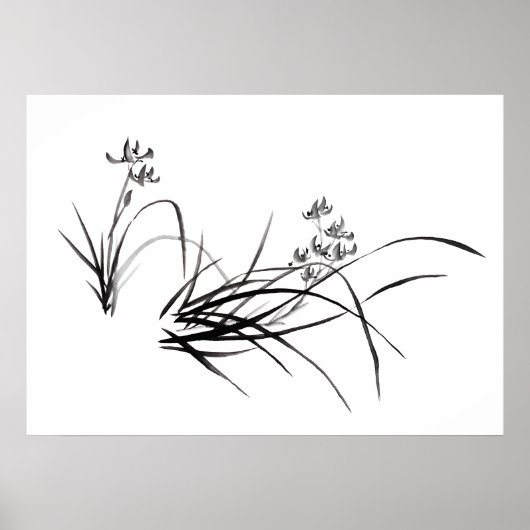 Chinesische Iris im Frühling Poster (Vorne)