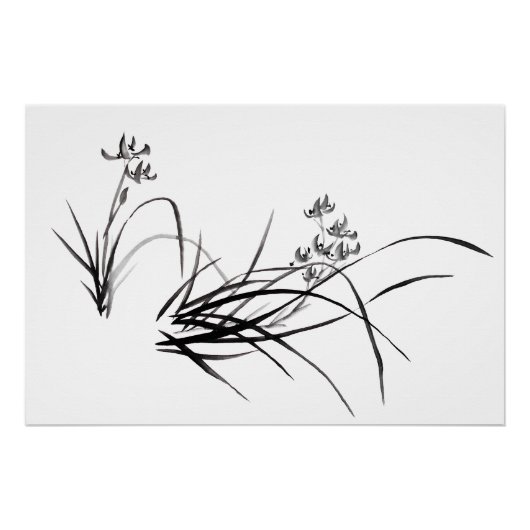 Chinesische Iris im Frühling Poster (Vorderseite)