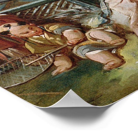 Chinesische Jagd, c.1742 Poster (Ecke)