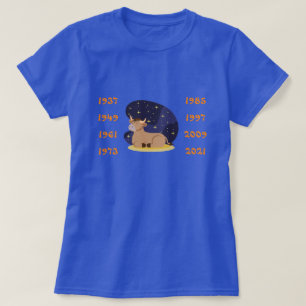 Chinesische Jahre des Ochsen T-Shirt