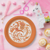 Chinesische Jakobsblume - Mandarin Orange Pappteller (Party)