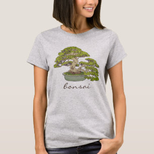 Chinesische Japanisch-Bonsai-Bäume Frauen T-Shirt