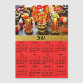 Chinesische Kalender-magnetische Foto-Karte des Magnetkarte