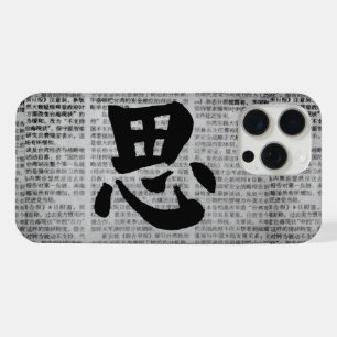 Chinesische Kalligrafie „Denken“ iPhone 15 Pro Max Hülle