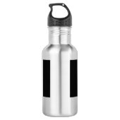 Chinesische Kalligrafie Tai Chi Tanz in Schwarz un Edelstahlflasche (Rückseite)