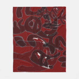 Chinesische Kalligraphie- Dao folgt der Natur 道法自然 Fleecedecke