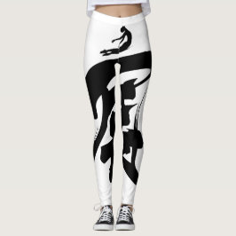Chinesische Kalligraphie-Leggings "Stretch Yoursel Leggings