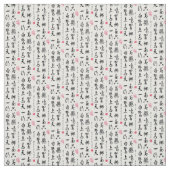 Chinesische Kalligraphie Stoff (Muster)