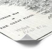 Chinesische Karte der Großen Flut Poster (Ecke)