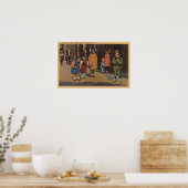 Chinesische Kinder in Chinatown - San Francisco, C Poster (Küche)