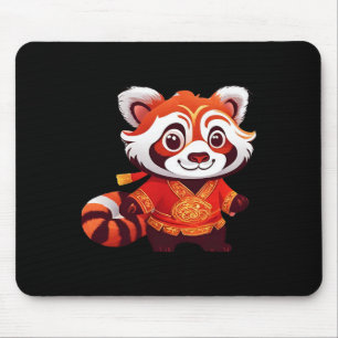 Chinesische Kinder Mädchen Jungen Lustiger Roter P Mousepad