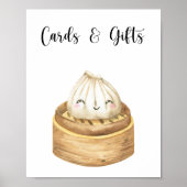 Chinesische Klammer - Karten und Geschenke Babydus Poster (Vorne)