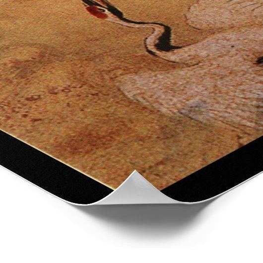 Chinesische Krane Poster (Ecke)