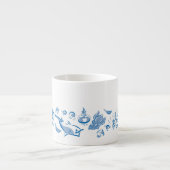 Chinesische Küche Tinte Zeichnend Espresso oder Te Espressotasse (Vorderseite)