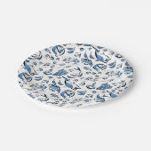 Chinesische Küche Tinte Zeichnend Papier Teller (Schrägansicht)