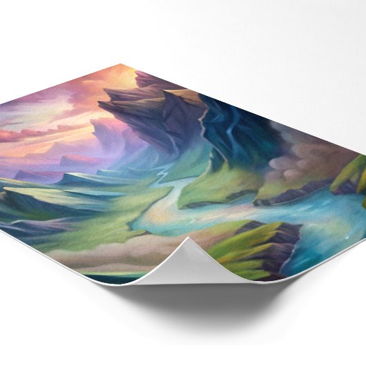 Chinesische Kultur und Natur Poster (Ecke)