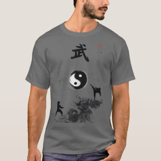 Chinesische Kung-fu Bergszene für Tai-Chi-Fans  T-Shirt