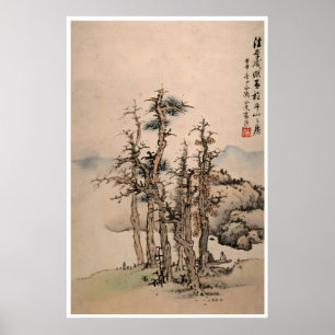 Chinesische Kunst Lan Ying Landschaftsdruck China Poster
