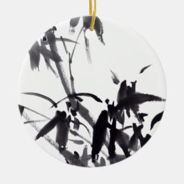 Chinesische Kunst mit Bambusmalerei Keramik Ornament