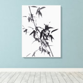 Chinesische Kunst mit  Bambusmalerei  Leinwanddruck (Insitu (Holzboden))