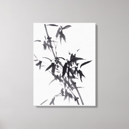 Chinesische Kunst mit  Bambusmalerei  Leinwanddruck