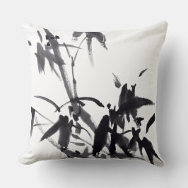 Chinesische Kunst mit Bambusmotiv Kissen