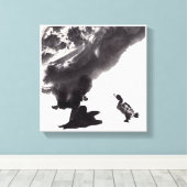 Chinesische Kunst mit Entenmotiv Leinwanddruck (Insitu (Holzboden))