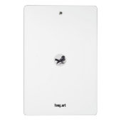 Chinesische Kunst mit Kalligraphie & Hummelmalerei Mini Klemmbrett (Rückseite)