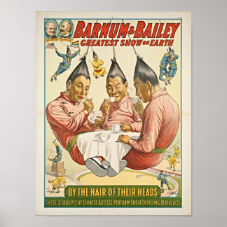 Chinesische Künstlertroupen Circus Poster