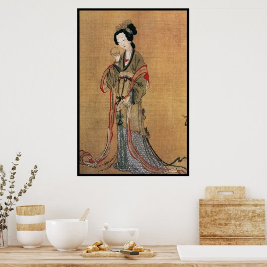 Chinesische Lady (I) Poster (Küche)