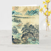 Chinesische Landschaft 1730 Karte (Gelbe Blume)