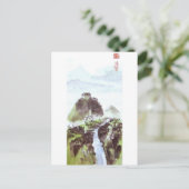 Chinesische Landschaft Bergflusstal Postkarte (Stehend Vorderseite)