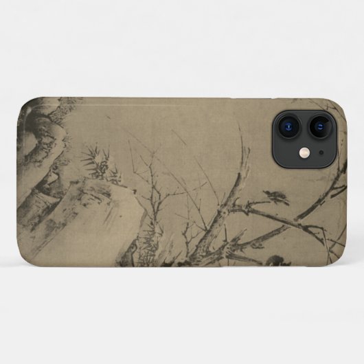 Chinesische Landschaft mit Felsen und Bäumen Case-Mate iPhone Hülle (Rückseite (Horizontal))